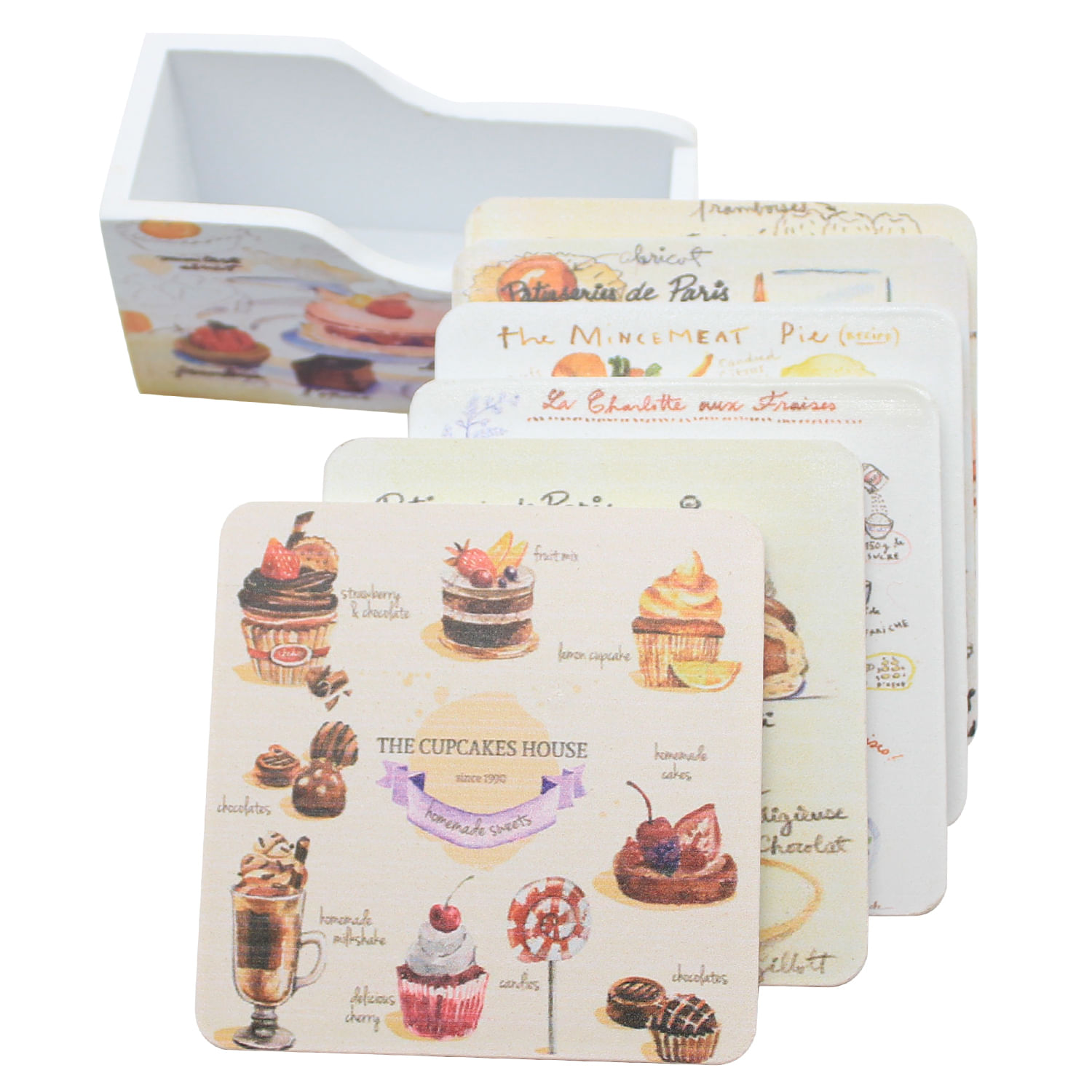 Cute Cupcake Design Coasters